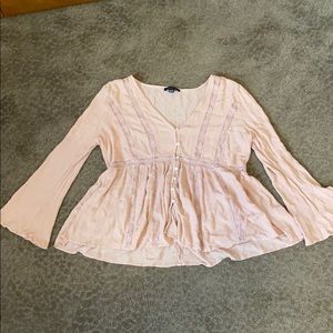 American Eagle Lace Babydoll Style Top!